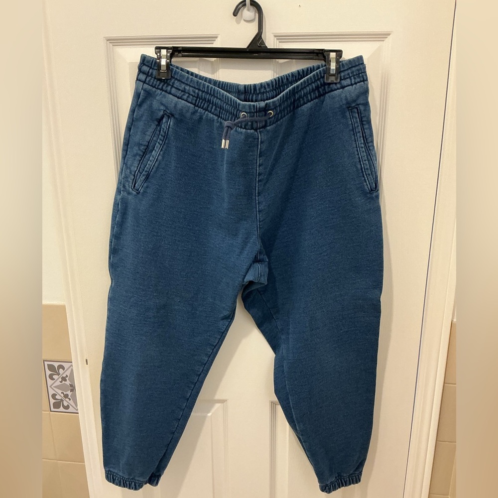 XL GAP denim look track pants
